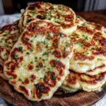 easy garlic flatbreads - featured image