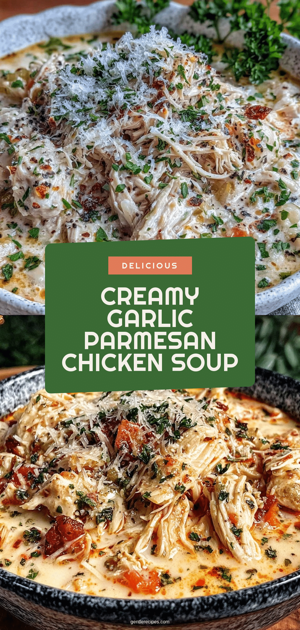 Easy Garlic Parmesan Chicken Soup Recipe Perfect Creamy Comfort Food 5 easy garlic Parmesan chicken soup recipe