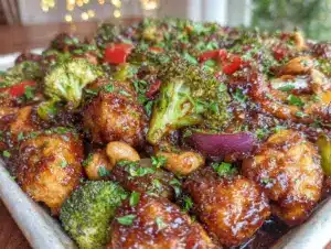 Home 5 easy sheet pan cashew chicken - featured image