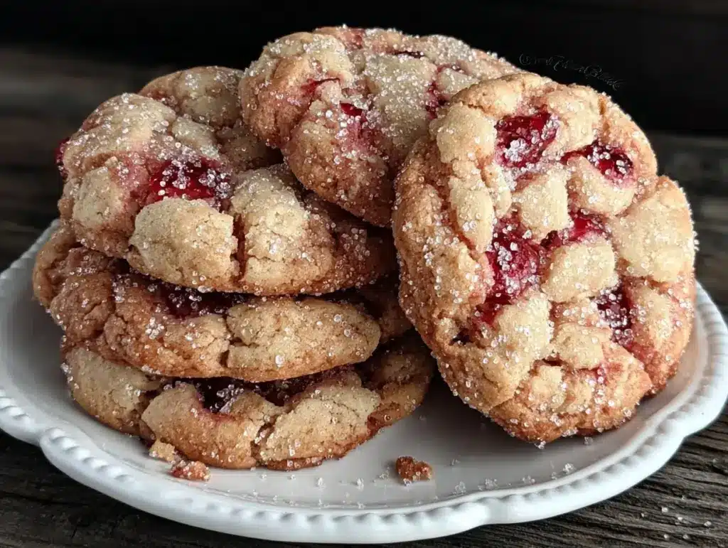 Home 3 easy soft raspberry cookies - featured image