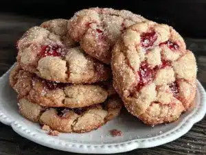 Home 6 easy soft raspberry cookies - featured image