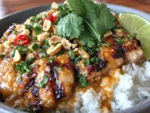 Home 6 easy Thai peanut chicken recipe - featured image