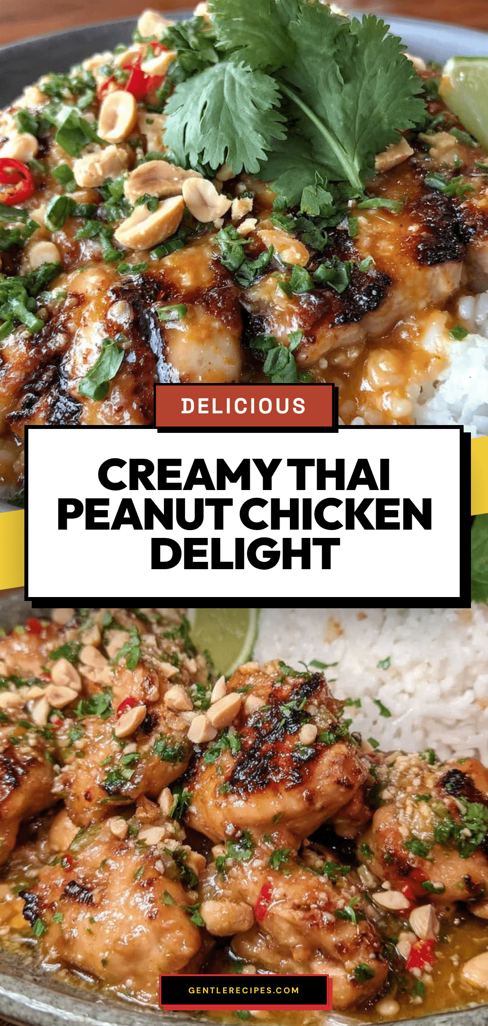 Easy Thai Peanut Chicken Recipe with Creamy Sauce in 30 Minutes Perfect for Quick Dinners 5 easy Thai peanut chicken recipe recipe