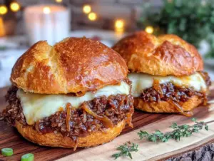 Home 5 French Onion Beef Sloppy Joes - featured image