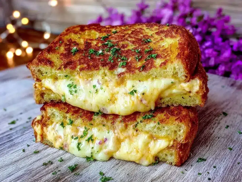 Home 1 garlic bread grilled cheese - featured image