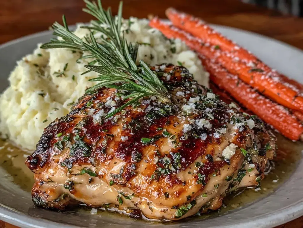 garlic herb chicken dinner - featured image