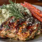 garlic herb chicken dinner - featured image