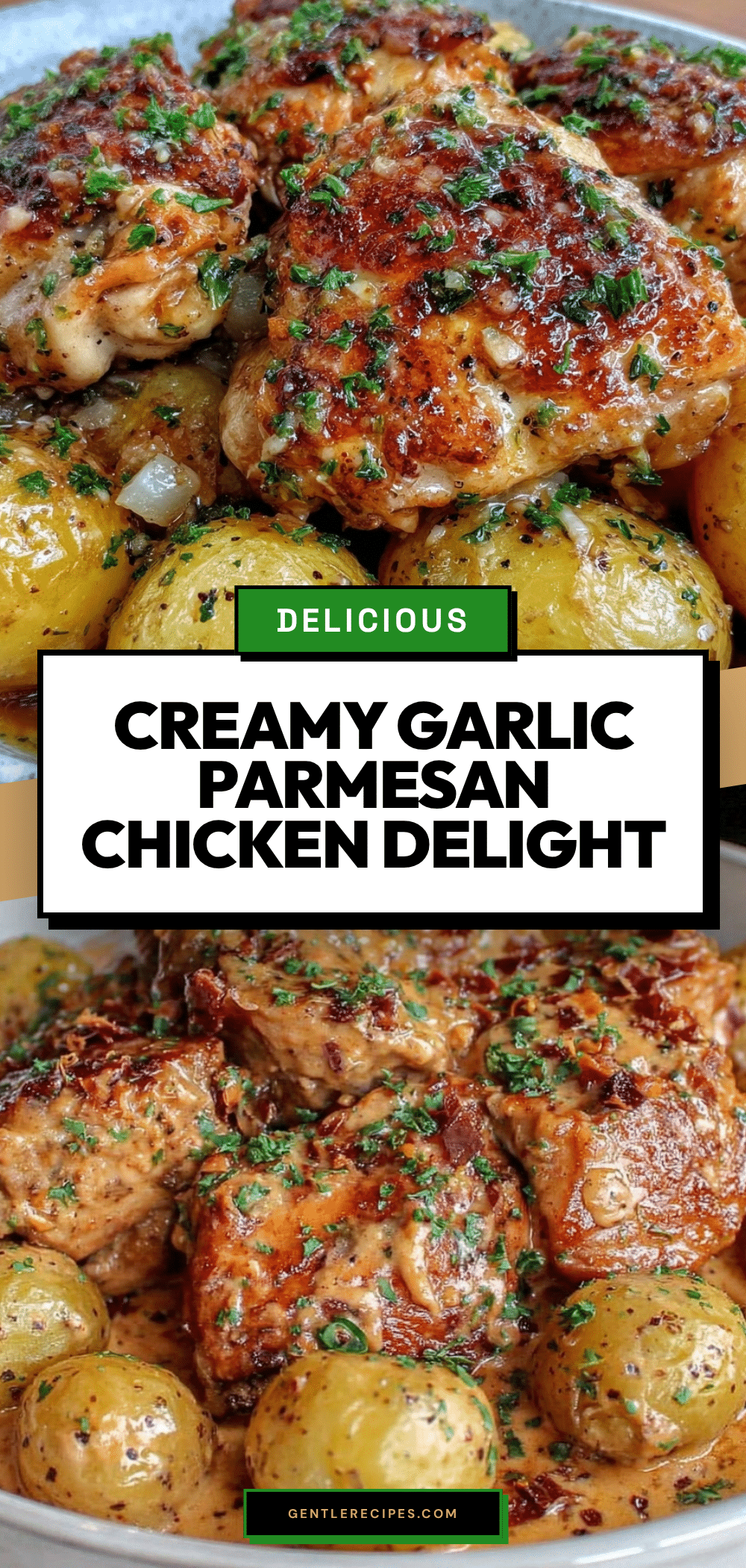 Garlic Parmesan Chicken Crockpot Recipe Easy Comfort Meal with Baby Potatoes 5 Garlic Parmesan Chicken Crockpot recipe