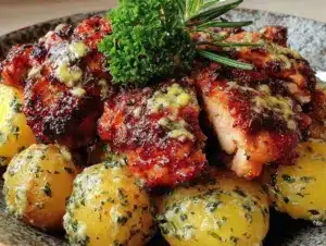 Home 6 garlic parmesan crockpot chicken and potatoes - featured image