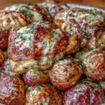 garlic parmesan crockpot chicken and potatoes - featured image