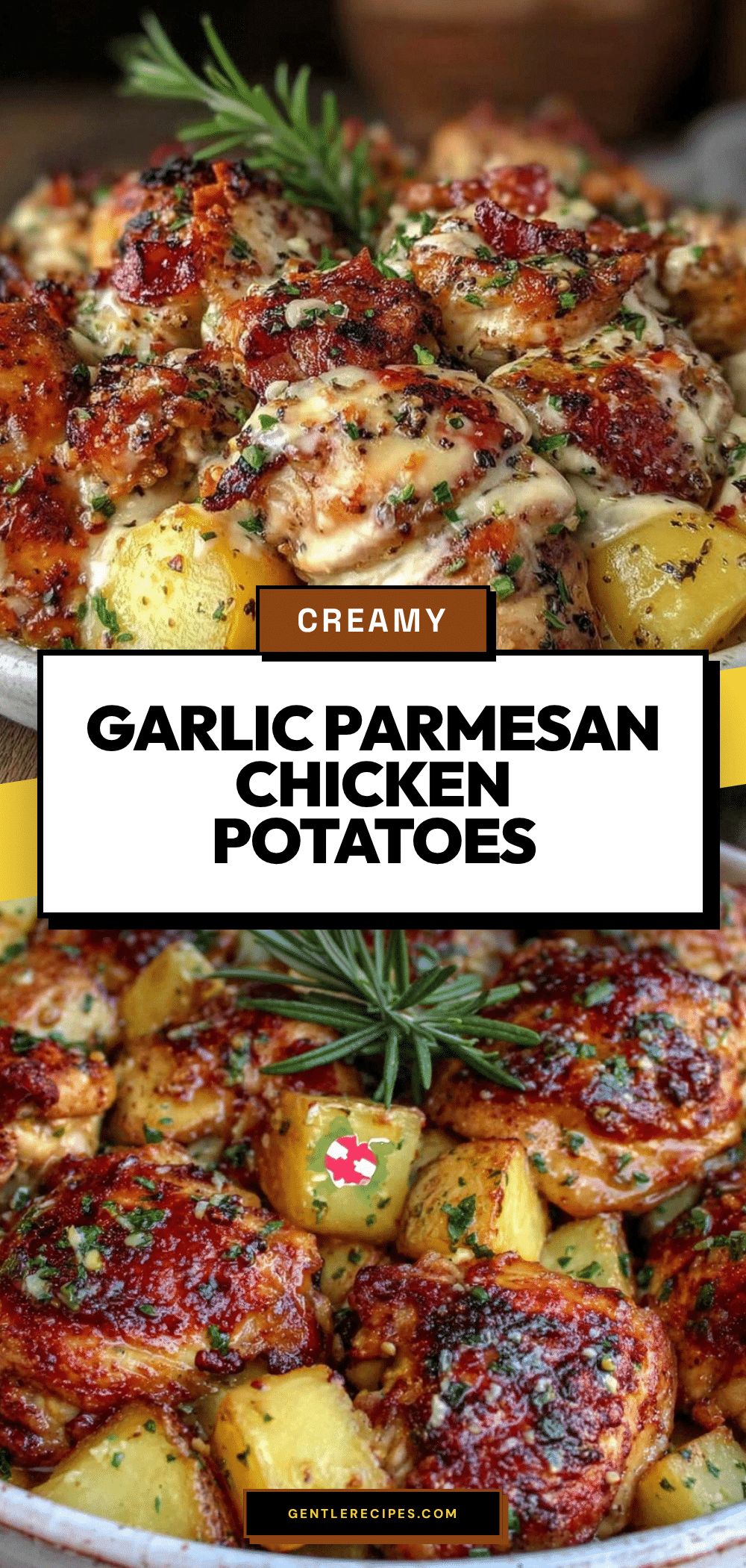 Garlic Parmesan Crockpot Chicken and Potatoes Easy 4-Step Comfort Meal 5 Garlic Parmesan Crockpot Chicken and Potatoes recipe