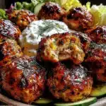 Greek chicken meatballs - featured image