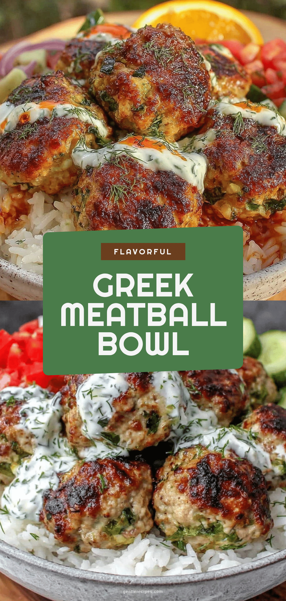 Greek Meatball Bowl Recipe Easy Homemade Tzatziki Bowl in 30 Minutes 5 Greek meatball bowl recipe