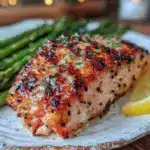 grilled salmon with dijon mustard sauce - featured image