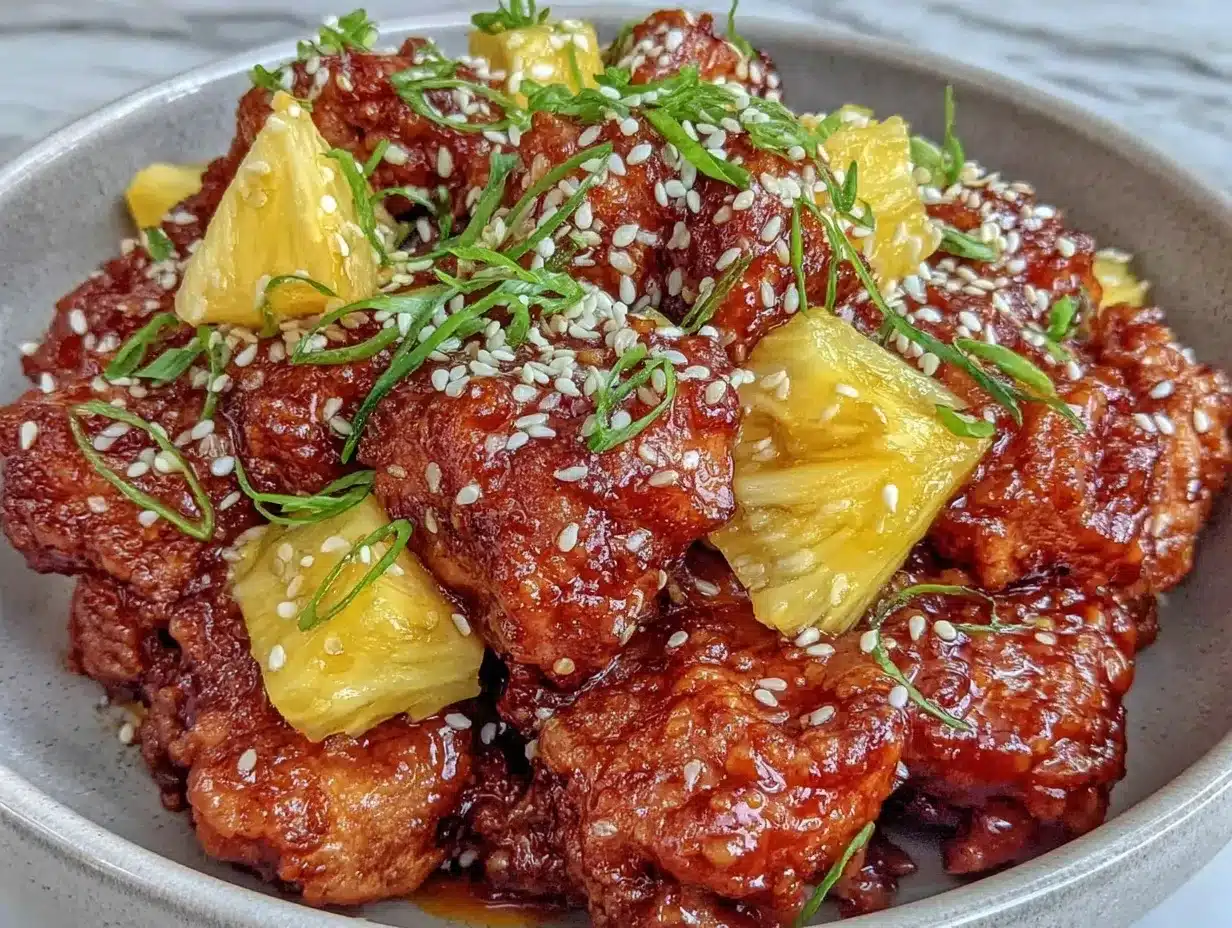 Hawaiian Crockpot Chicken Recipe Easy Dinner for Two in 30 Minutes 4 Hawaiian crockpot chicken preparation steps