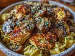 Home 5 healthy chicken mushroom stroganoff - featured image