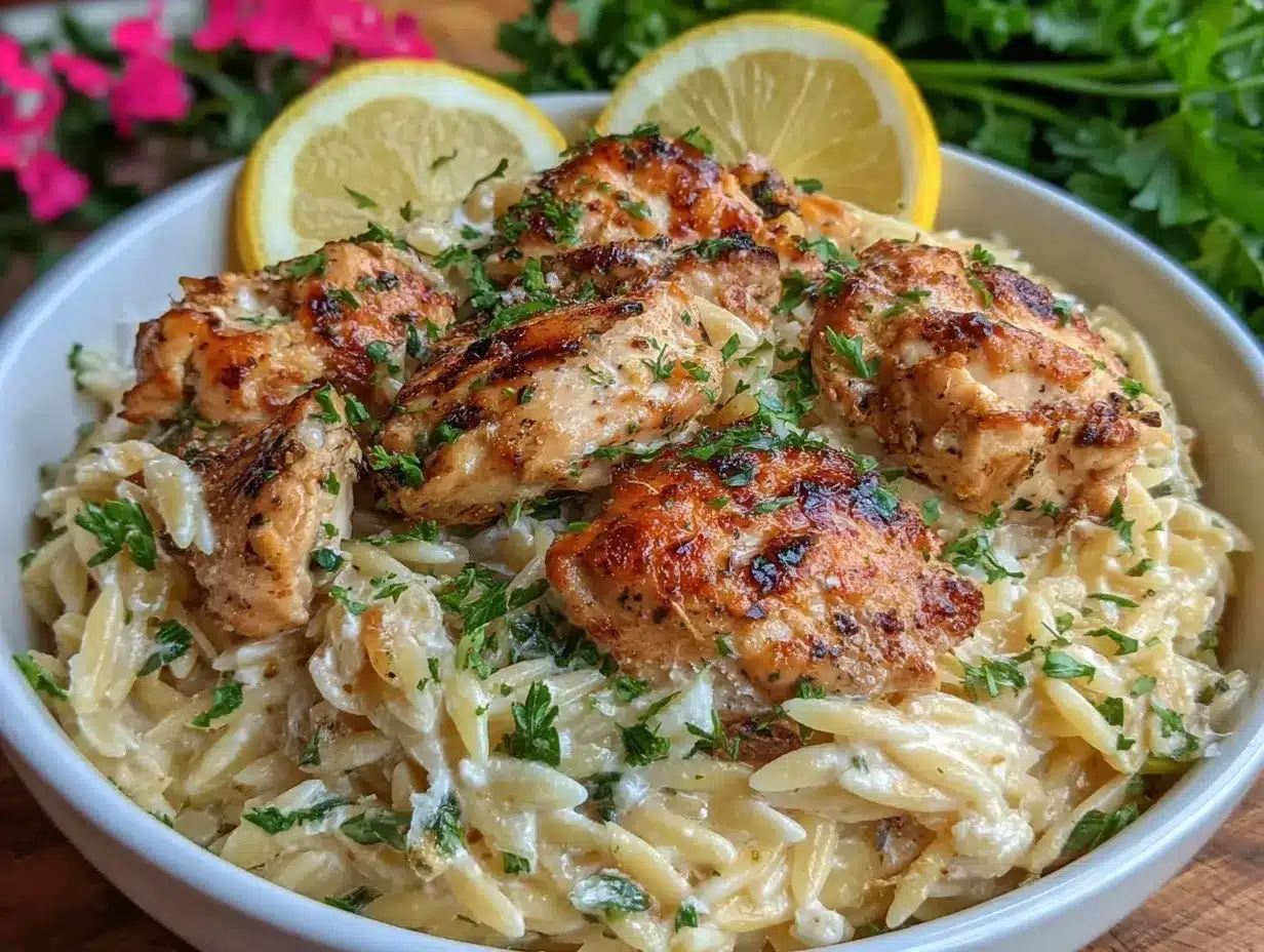 Healthy Lemon Chicken Orzo Dinner Recipe Ready in 30 Minutes Easy and Delicious 4 healthy lemon chicken orzo dinner preparation steps