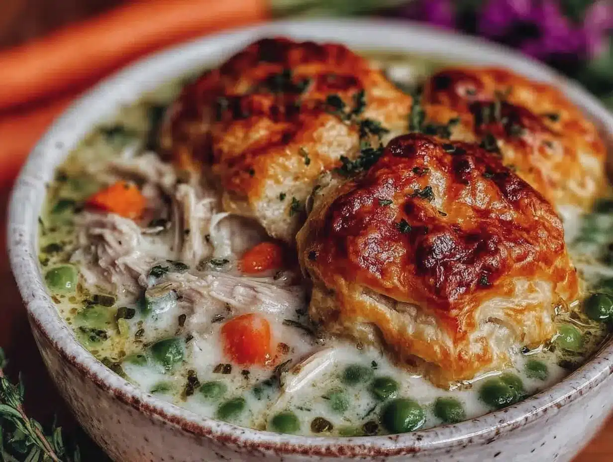 High Protein Chicken Pot Pie Soup Recipe Ready in 30 Minutes Easy and Delicious 4 high protein chicken pot pie soup preparation steps