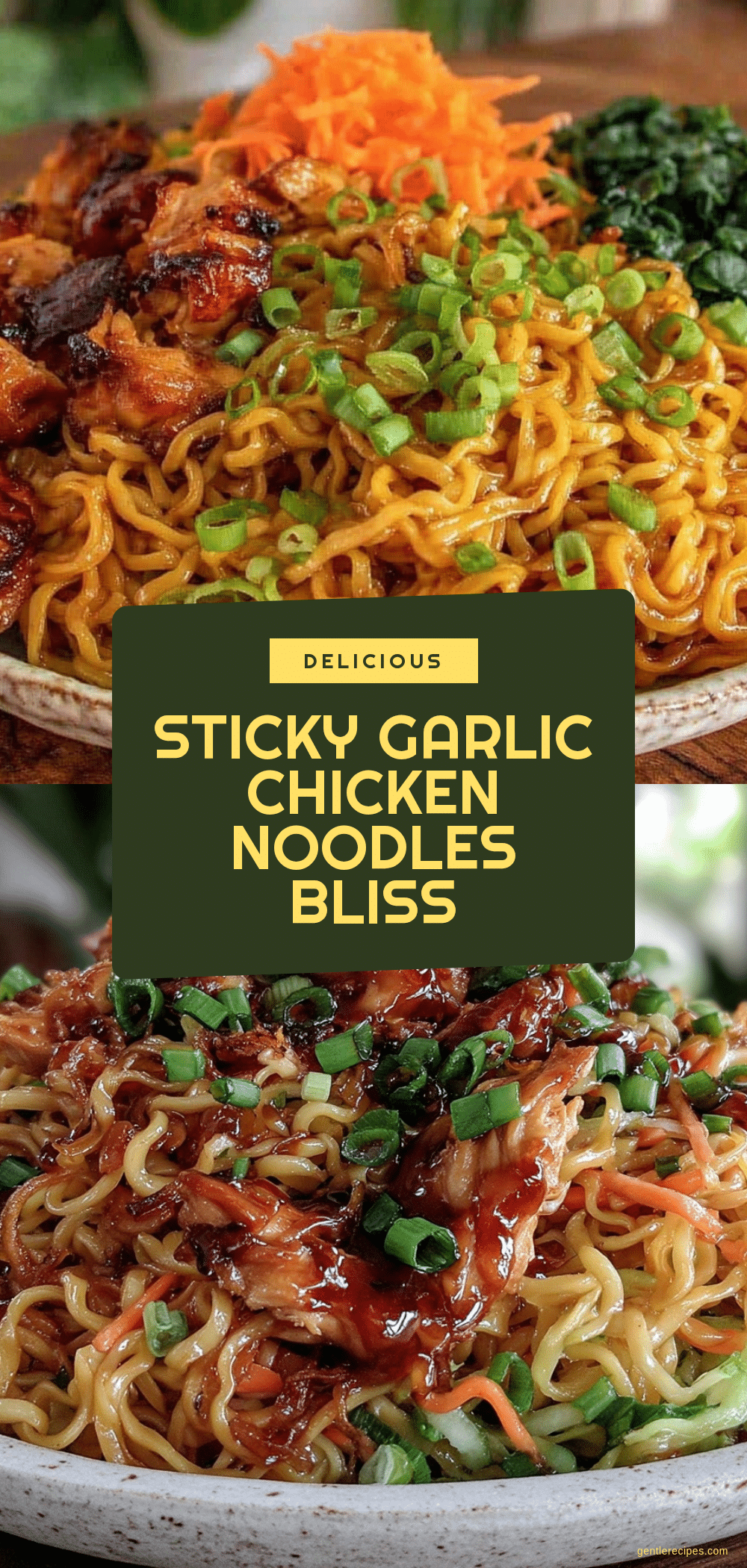 High Protein Sticky Garlic Chicken Noodles Recipe for Easy Quick Dinner 5 high protein sticky garlic chicken noodles recipe