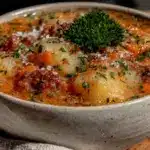 homemade sausage potato soup - featured image