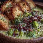 italian broccoli soup recipe - featured image