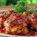 italian crockpot chicken thighs - featured image