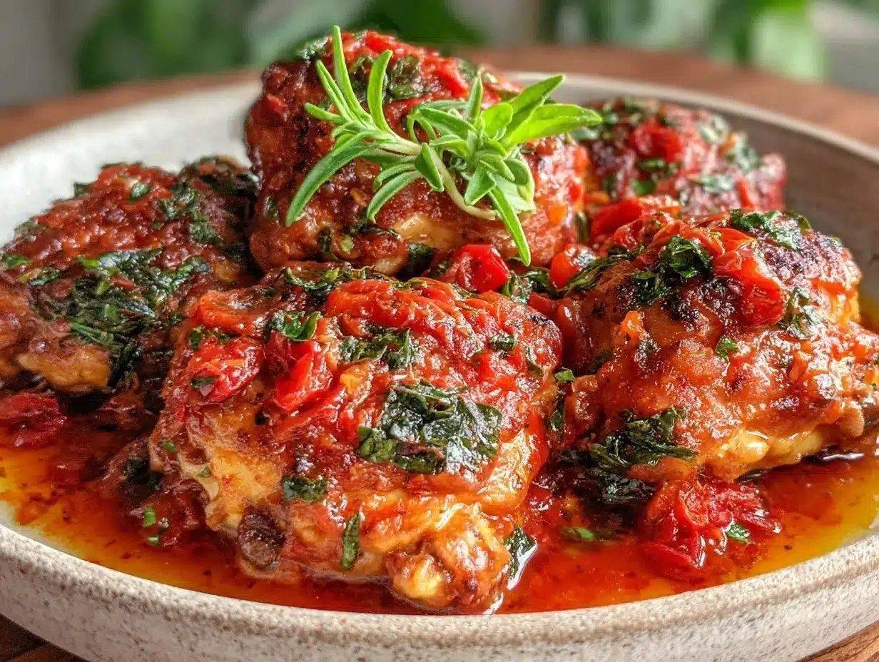 Italian Crockpot Chicken Thighs Recipe Easy Tender and Savory in 6 Hours 4 italian crockpot chicken thighs preparation steps