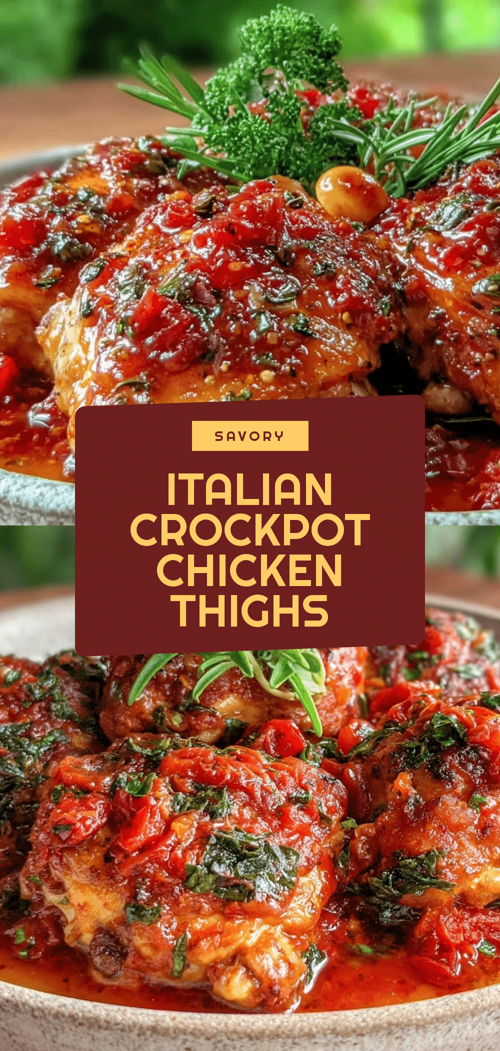 Italian Crockpot Chicken Thighs Recipe Easy Tender and Savory in 6 Hours 5 italian crockpot chicken thighs recipe