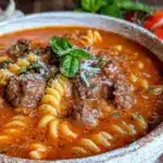 Italian Ground Beef Pasta Soup - featured image