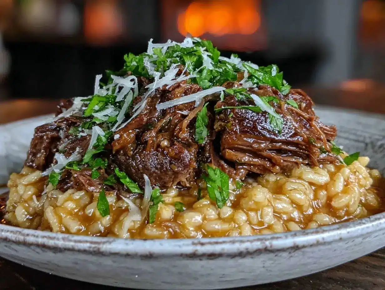 Italian Pot Roast Parmesan Risotto Recipe Easy Creamy Tender Meat Guide 4 Italian Pot Roast Parmesan Risotto preparation steps