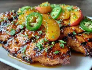 Home 7 jalapeno peach chicken recipe - featured image