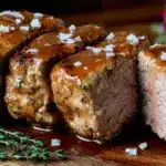 juicy honey garlic pork tenderloin - featured image