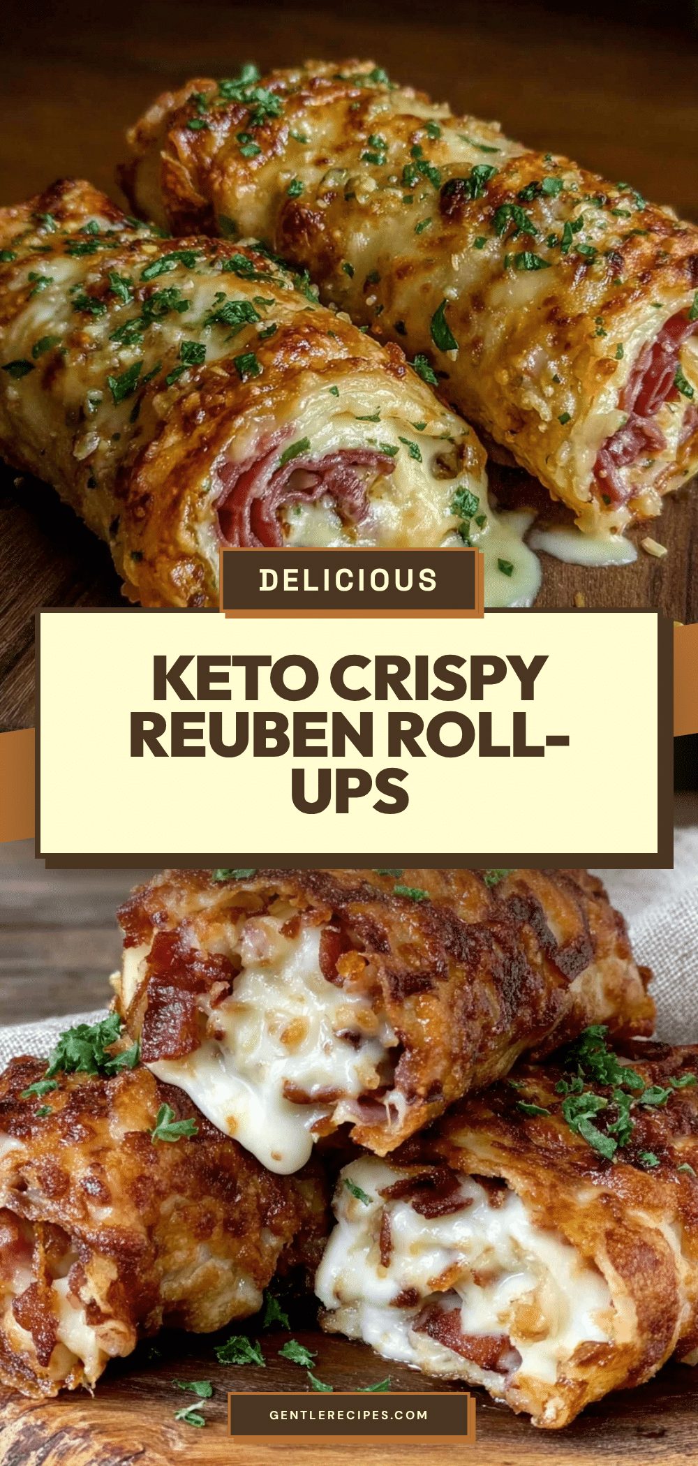 Keto Crispy Reuben Roll-Ups Recipe Easy Homemade Golden Crust 5 Keto Crispy Reuben Roll-Ups recipe