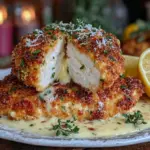 lemon pecorino crusted chicken - featured image