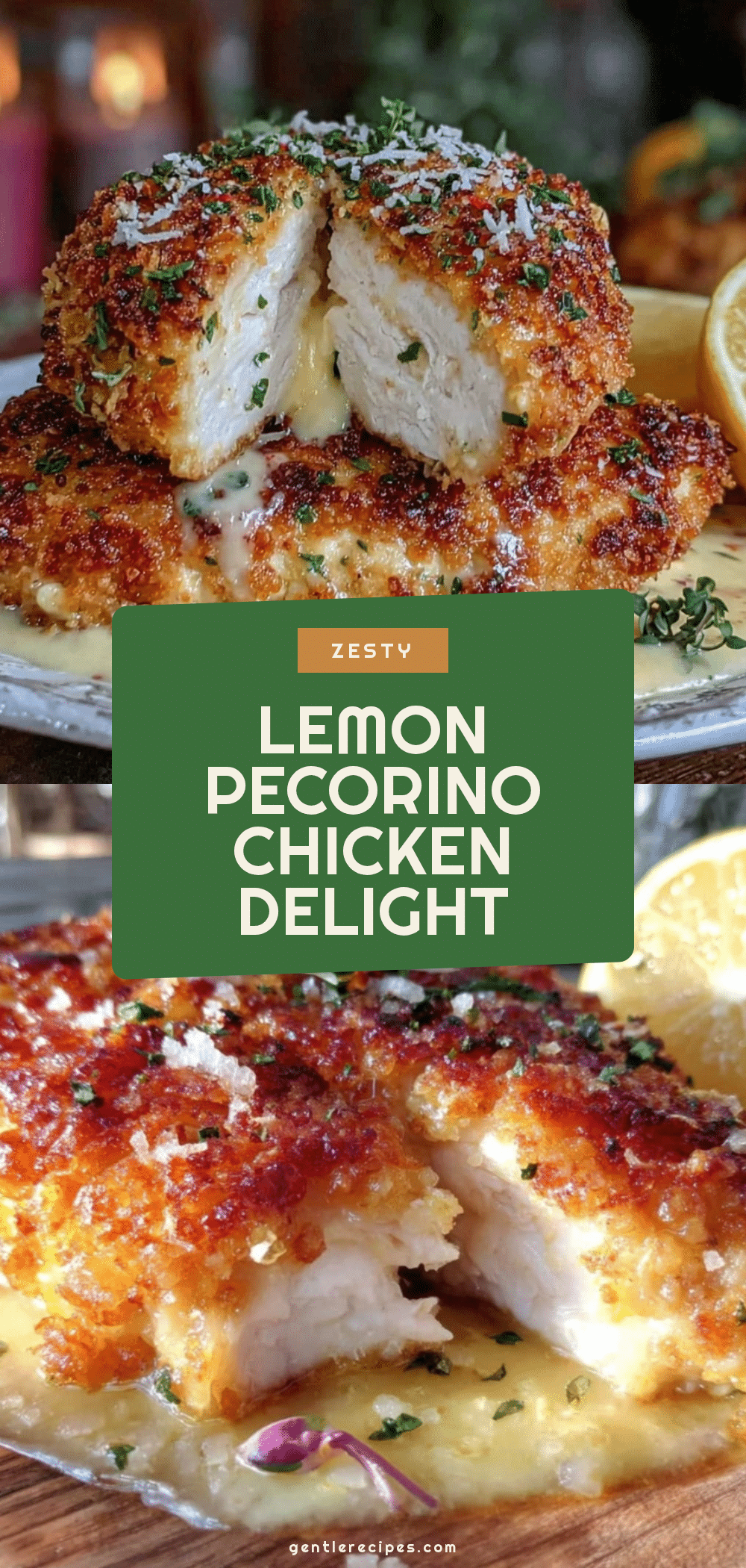 Lemon Pecorino Crusted Chicken Recipe Easy Creamy Sauce Ready in 30 Min 5 lemon pecorino crusted chicken recipe
