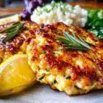 lemon rosemary chicken patties - featured image