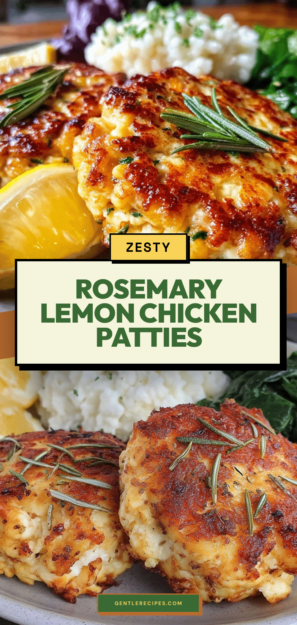 Lemon Rosemary Chicken Patties Recipe Easy Healthy Dinner in 30 Minutes 5 lemon rosemary chicken patties recipe