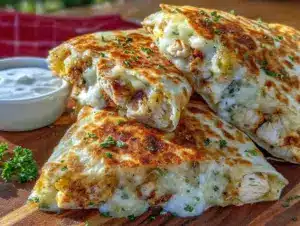 Home 6 low carb cheesy garlic chicken wraps - featured image