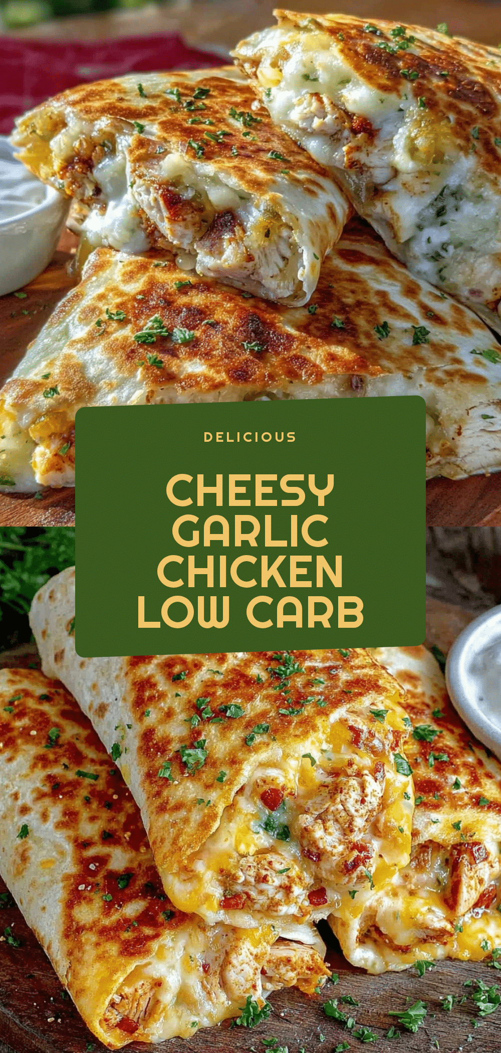 Low Carb Cheesy Garlic Chicken Wraps Easy Healthy Dinner Recipe 5 low carb cheesy garlic chicken wraps recipe