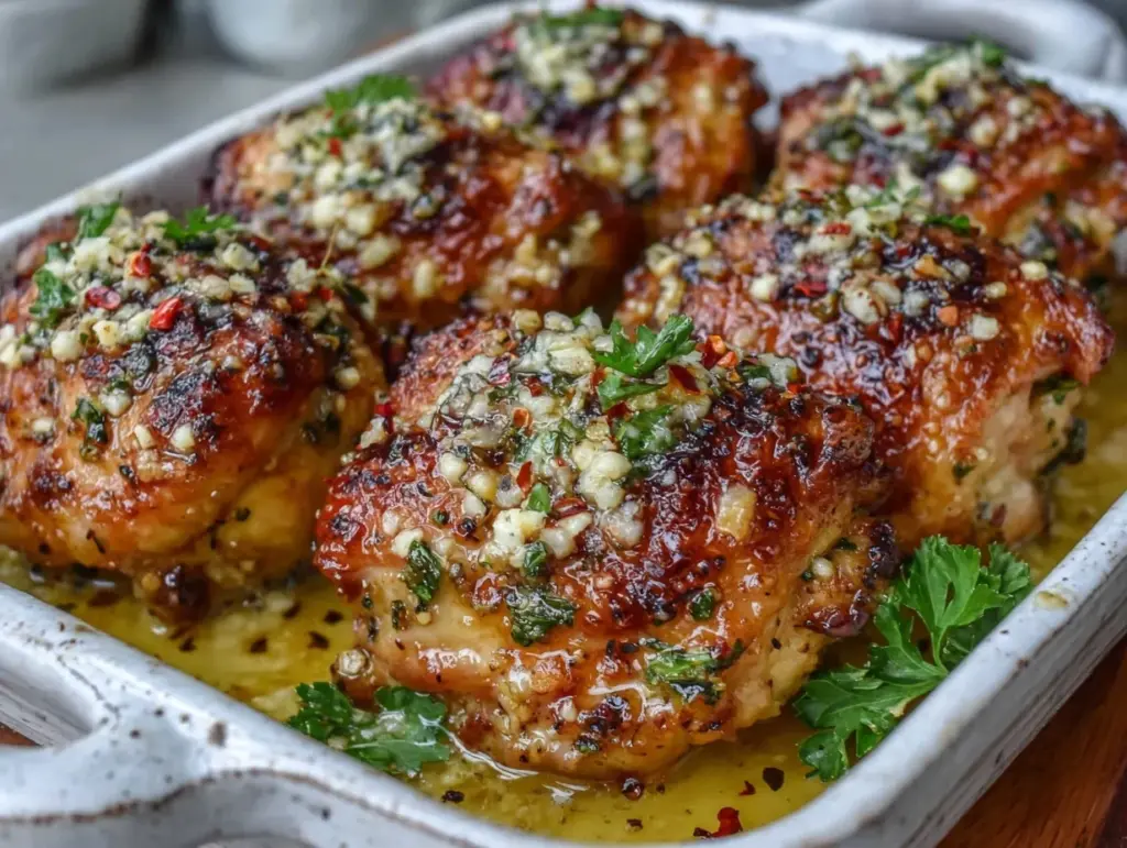 Low Carb Garlic Parmesan Chicken Bake - featured image