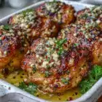 Low Carb Garlic Parmesan Chicken Bake - featured image