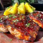 mango teriyaki salmon recipe - featured image