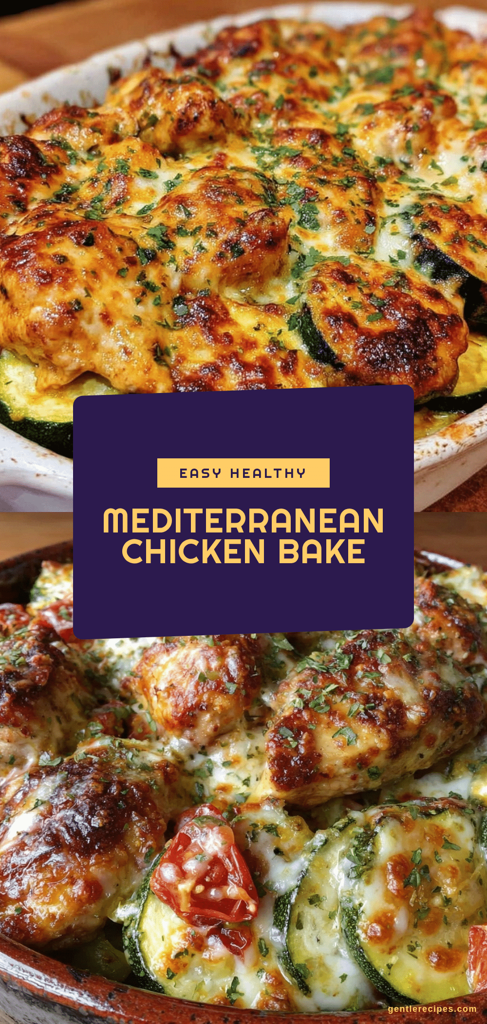 Mediterranean Chicken Zucchini Bake Easy Healthy Dinner Recipe 5 Mediterranean chicken zucchini bake recipe