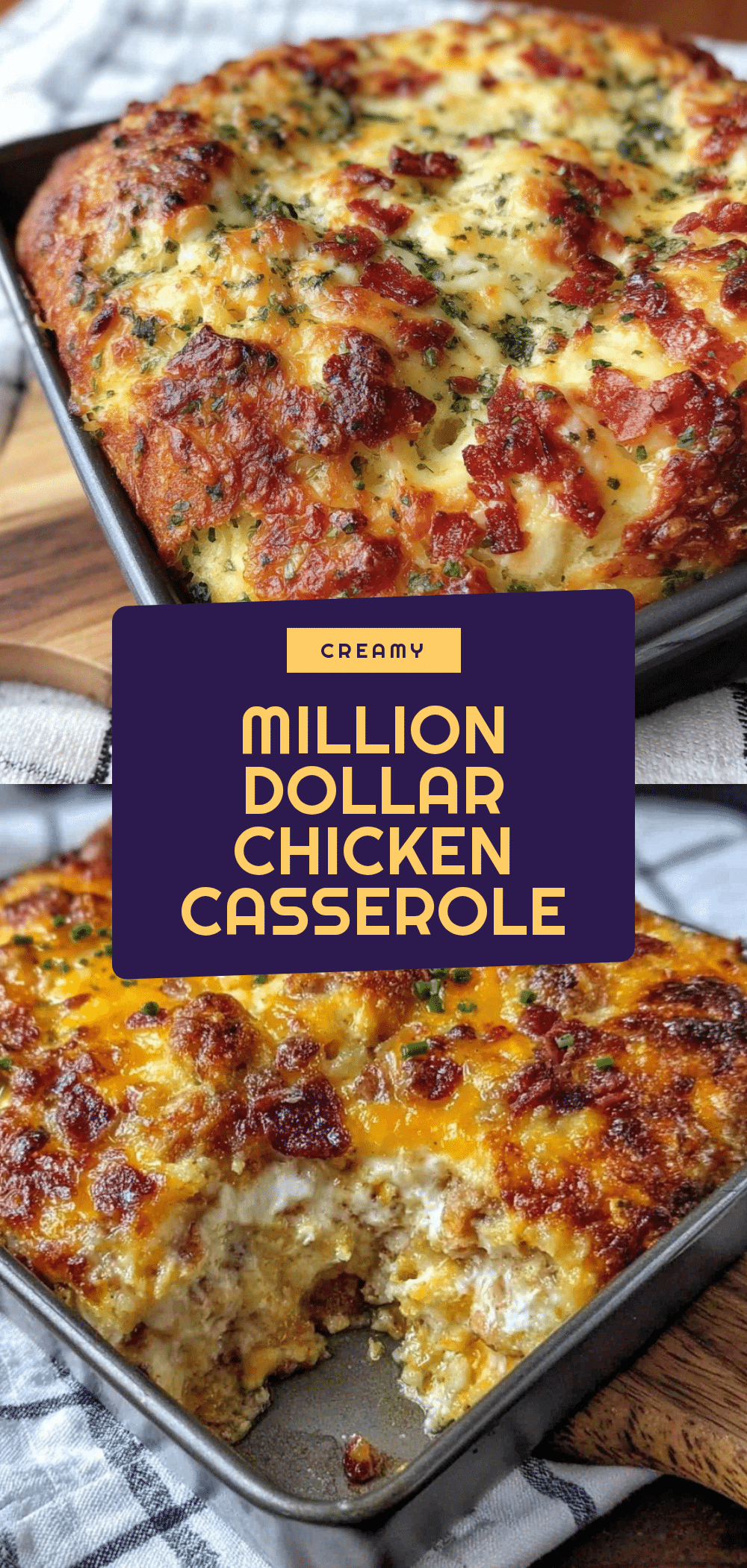 Million Dollar Chicken Casserole Recipe Easy Comfort Meal Idea 5 Million Dollar Chicken Casserole recipe