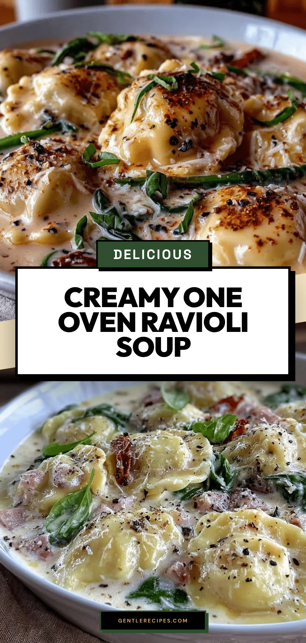 One Oven Ravioli Soup Recipe Easy Creamy Comfort for Cold Days 5 one oven ravioli soup recipe