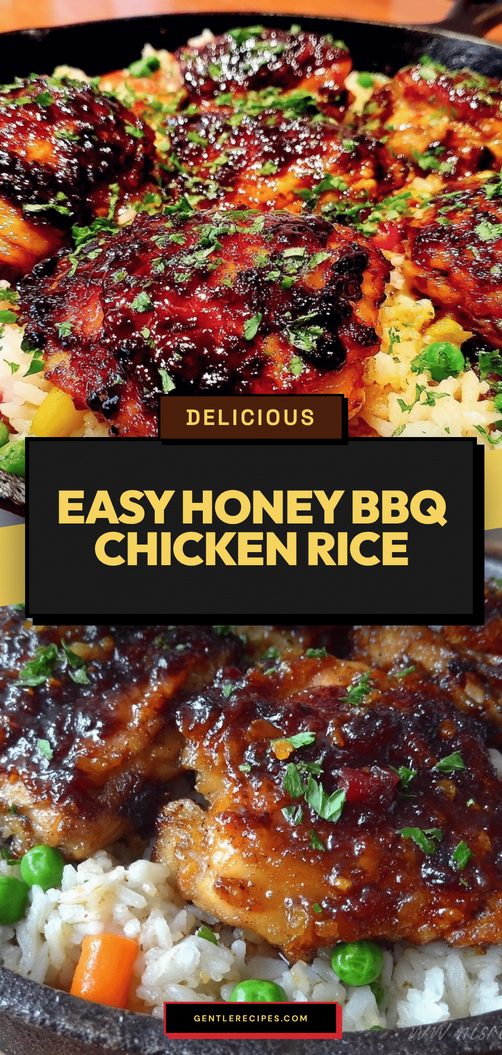 One-Pan Honey BBQ Chicken Rice Easy Dinner Recipe for Family of 6 5 one-pan honey bbq chicken rice recipe