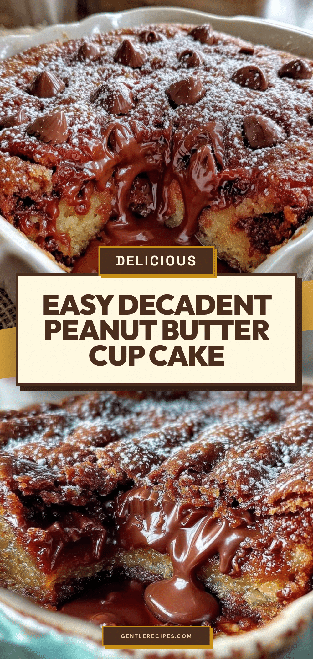 Peanut Butter Cup Dump Cake Recipe 5 Easy Steps for Decadent Dessert 5 Peanut Butter Cup Dump Cake recipe