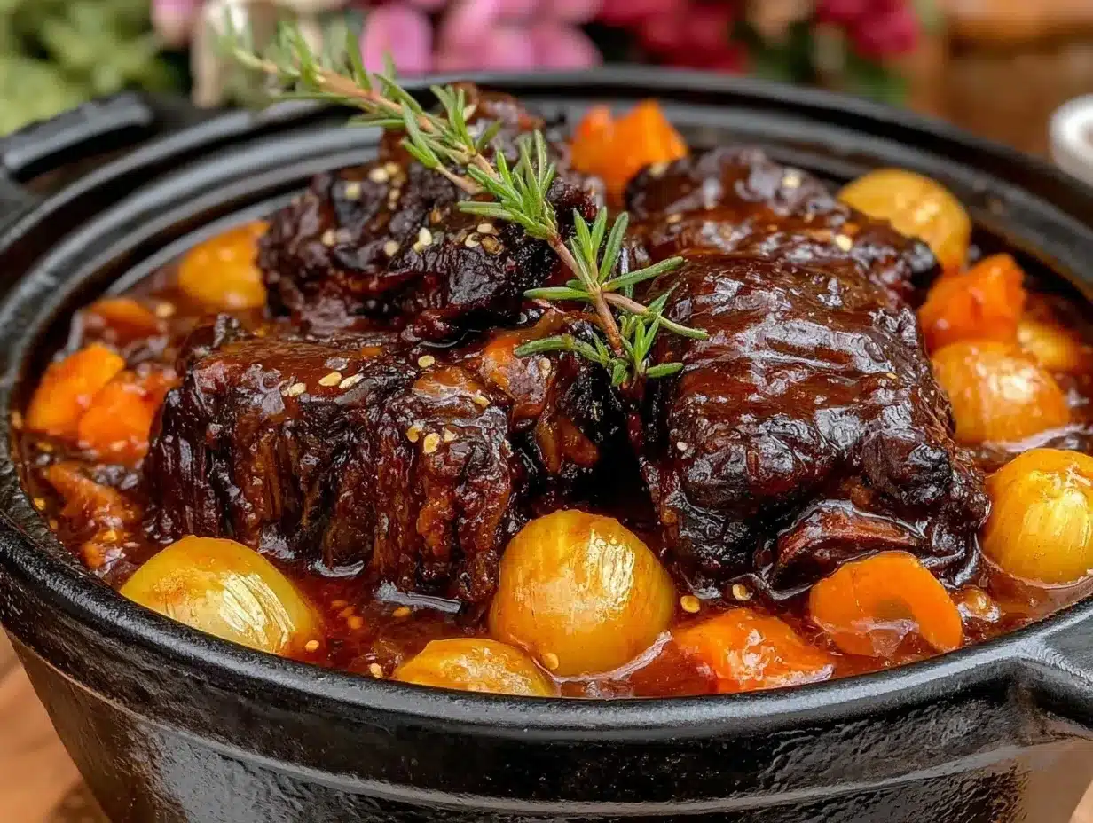 Red Wine Braised Short Ribs Dutch Oven Recipe Easy Cozy Dinner Idea 4 red wine braised short ribs preparation steps