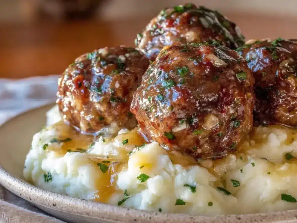 Salisbury steak meatballs - featured image
