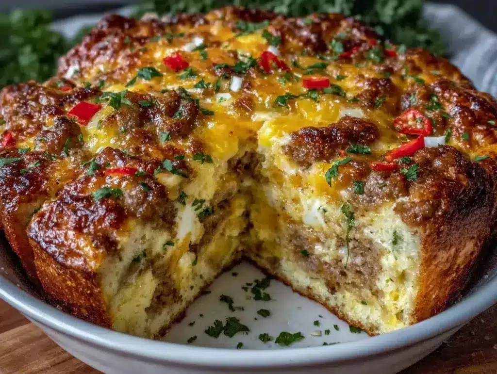 sausage and egg casserole - featured image